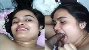 Beautiful Indian housewife gives great blow job and hard foursome in this video