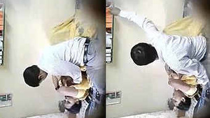 Boobs of the mature Indian woman get sucked in the clinic by the doctor.