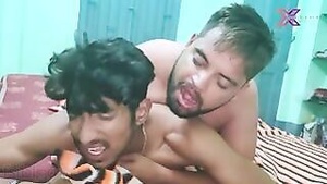 Two female friends in hot XXX scene in Indian setting with anal sex