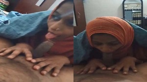 Sensual farm maiden gives her employer a deep blow job