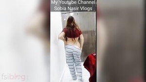 Hot Pakistani woman performs a striptease and shakes her ass in a XXX video called Desi.