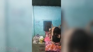 Hot rural Indian housewife seduces her husband for a steamy session
