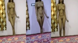 A video of a naked beauty dancing naked in Noida.