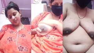 Hindustani housewife exposes her breasts on a live television program.
