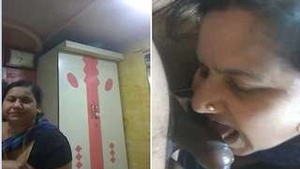 Hot sexy bhabi with big boobs suck man’s dick.