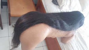 Sex clip of Indian girl with long hair