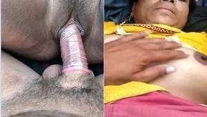 College girl has hardcore sex outdoors