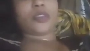 Village wife shares her big boobs and shaves her hairy pussy in a nude MMS