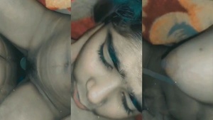 A sexually aroused Bengali woman seductively rides her partner’s penis.