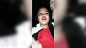 Pretty village girl having sex with young Indian man on camera