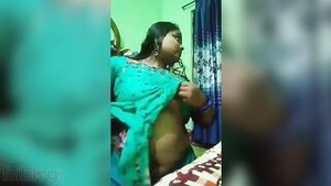 Desi student with an adorable smile and sexy lips undressing on a video call.