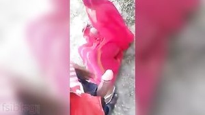 Hot video of a Dehati woman having outdoor sex