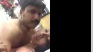 A hot scene of a young couple from Kerala who cannot contain their passion in the privacy of their home