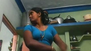 Aunty’s secret: Big breasted Tamil mom seduces nephew in this hole up video.