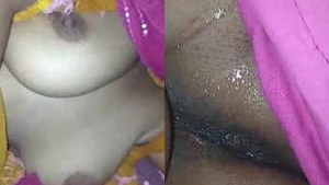 Hubby films sexy wife while she is still asleep and shows her boobs, pussy and ass.