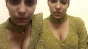 Beautiful Indian girl with great black eyes and hour-glass shaped body.