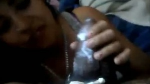 A college girl gives her lover a deep blow job and performs other sexual perversion.