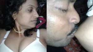 Big breasted Indian bhabhi performing sexual activities on camera.