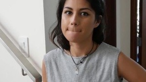 Latina beauty goes deep into her pleasure during a hot intimacy scene.