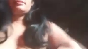 Selfies of a hot milf with big tits and fingering her pussy