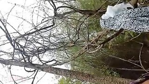 Desi bhabhi's wild ride in cowgirl position in outdoor XXX video