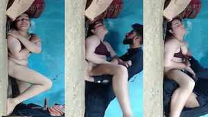 Sex with an Indian village girl doing it like a porn star.