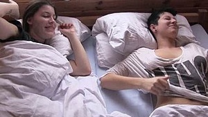 Hot male goes for a steamy shower with self-tanning spray