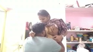 Sexy Bhabhi gets seasoned husband and neighbor involved in threesome in village