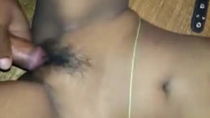 A teenage girl has sex with her boyfriend.