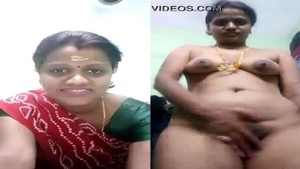 A hot video of a Madurai house wife with bouncing boobs in a Au naturel shot.