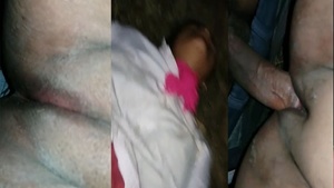 Open air sex scandal with an Indian girlfriend involving a bald pussy and MMS video