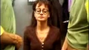 French spec, glasses and mouthful of cock