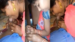 Marathi housewife of Bihari origin gives oral sex to her employer.