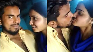 Selfie of an Indian beauty with kiss