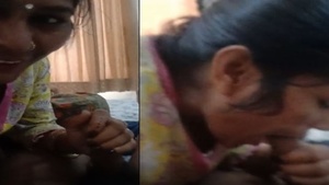 A hot video of a village maid giving a good blow job.