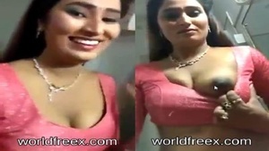 The beauty of the south Indian porn star in hot scenes with big melons
