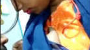 Boob sucking and kissing between a Indian married couple