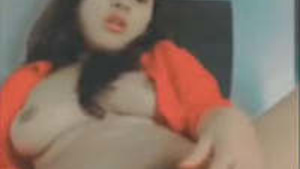 Beautiful Indian girl pleasuring herself.