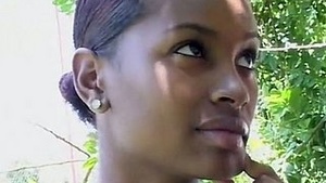 Beautiful black-haired Borosis gets her cute pussy kissed abroad