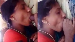 Indian wife satisfies her man with deep blow job