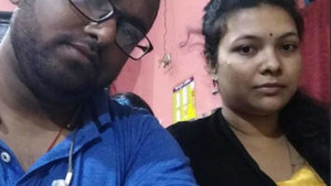 Beautiful couple from India having fun in front of camera