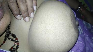 Married man enjoys having sex with his wife in a naughty way.