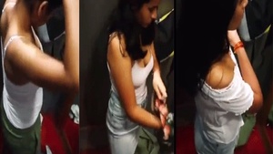 Hot girl Cross dressing in Spyware: MMC Trial Room Scene