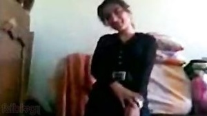 Anandheri teen with big boobs in hot home sex movie