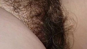Sensitive pussy with hair