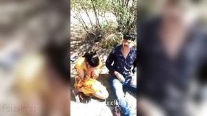 An Indian loving couple was caught having sex with other people outside.