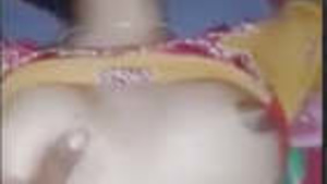 Beautiful Indian wife with big assets gets squeezed and fucked