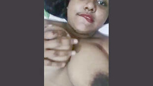 Big breasted Indian American woman showing off her beauty.