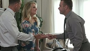 Kate Kennedy happily satisfies a cuckold's fantasy.