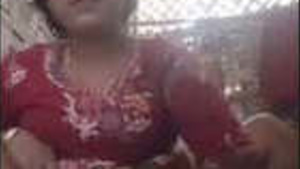 A hot girl in a village gets off by fingering herself.